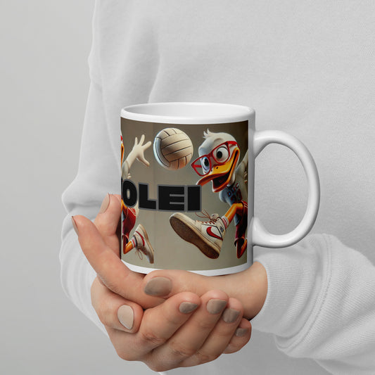 Taza blanca brillante DUC VOLEI